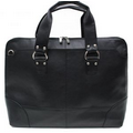 Leather Kellin Ladies Brief-Laptop Case - Midnight Black